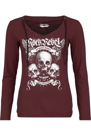 Rock Rebel Stay Awake Langarmshirt in L