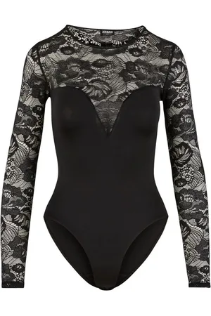 Urban classics Ladies Round Neck Lace Body Body in M