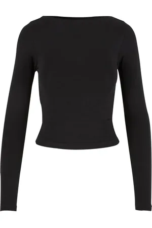 Urban classics Ladies Ruffled Super Slim Longsleeve Langarmshirt in M
