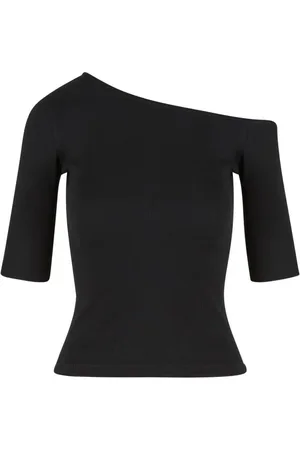 Urban classics Ladies Organic Asymmetric Rib Tee Langarmshirt in L