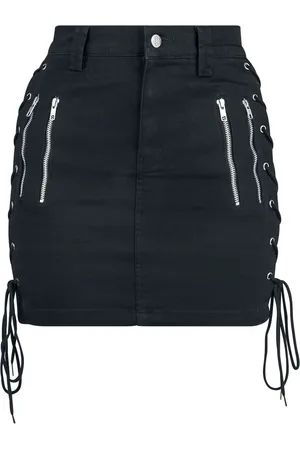 Gothicana Short Skirt With Decorative Lacing Kurzer Rock in L