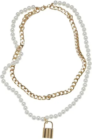 Urban classics Padlock Pearl Layering Necklace Halskette