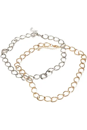 Urban classics Big Classic Necklace 2-Pack Halskette silberfarben