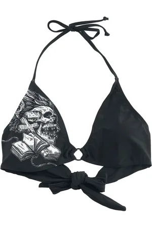 Rock Rebel Bikinioberteil mit Skull Print Bikini-Oberteil in L