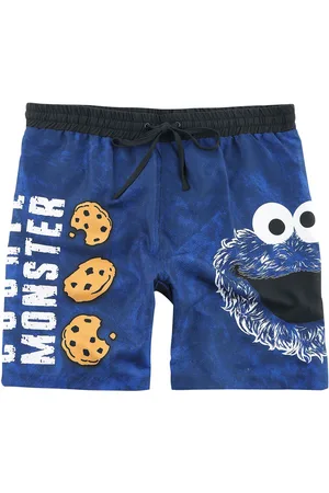 Sesamstraße Cookie Monster - Face Badeshort in 3XL