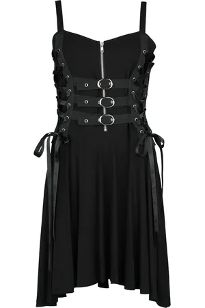 Gothicana Short Dress With Lacing and Straps Mittellanges Kleid in L