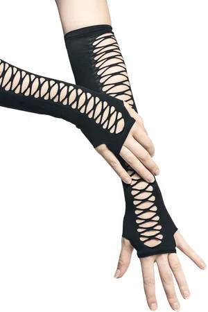 Pamela Mann Lace up sleeve glove Stulpen