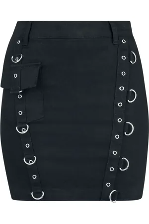 EMP Short Skirt with decorative rivets Kurzer Rock in L