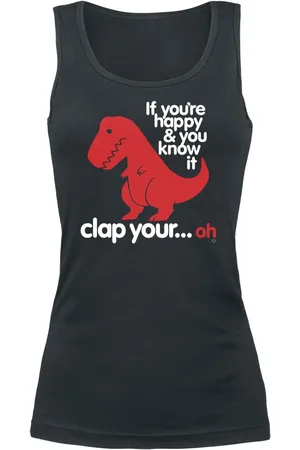 Goodie Two Sleeves Sad T-Rex Top in L