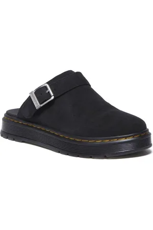 Dr. Martens Brookline Mule Black Bronx Suede Sandale in EU36
