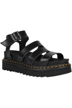 Dr. Martens V Blaire Sandal Black Felix Rub Off Sandale in EU36