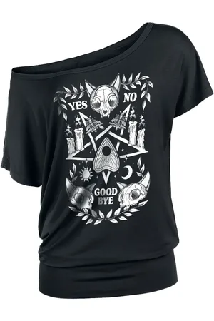 Gothicana T-Shirt mit Pentagramm T-Shirt in M
