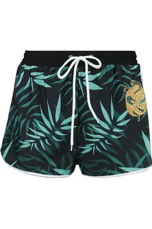 RED by EMP Swim Shorts With Palm Trees Bikini-Unterteil grün in L