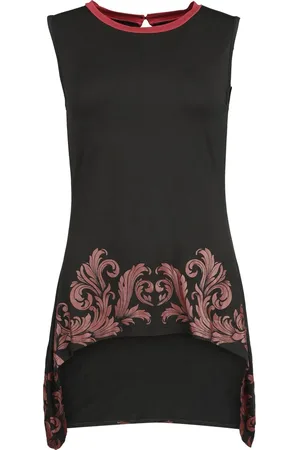 EMP Top with Ornaments Print Top in L