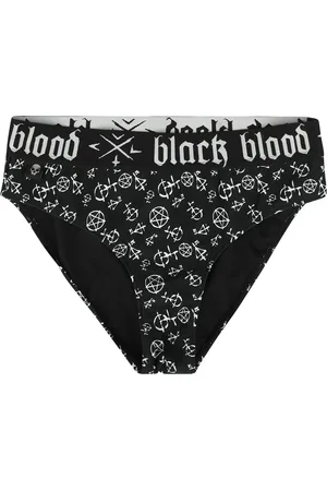 Gothicana Bikini Brief with Pentagram Bikini-Unterteil in L