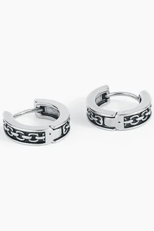 etNox Chain Ohrring silberfarben