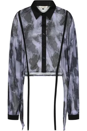 Banned Alternative Selene Mesh Blouse Bluse lila in L