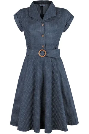 Banned Retro Spot Perfection Fit & Flare Dress Mittellanges Kleid in 3XL