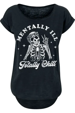 Goodie Two Sleeves Mentally Ill But Totally Chill T-Shirt in L