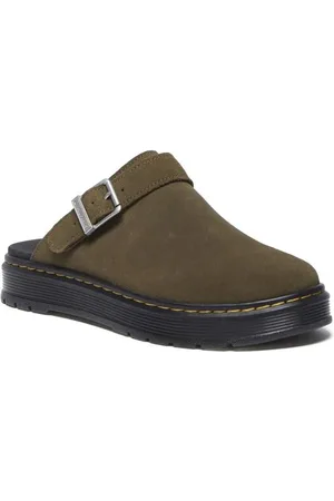 Dr. Martens Brookline Mule DMs Olive Bronx Suede Sandale in EU36