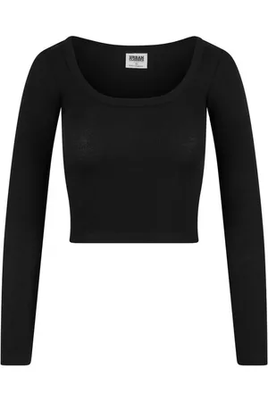 Urban classics Ladies Organic Rib Jersey Wide Neck Longsleeve Langarmshirt in 3XL