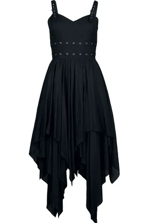 Gothicana Straps And Tips Dress Mittellanges Kleid in M