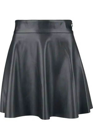 Noisy May NMandy PU HW Flared skirt WVN NOOS Kurzer Rock in L
