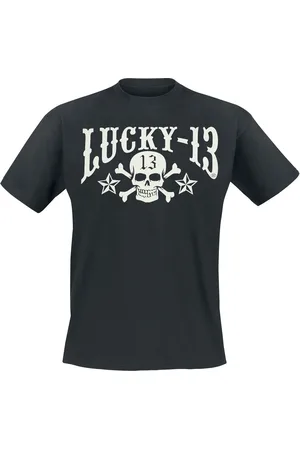 Lucky 13 Skull Stars T-Shirt in 3XL