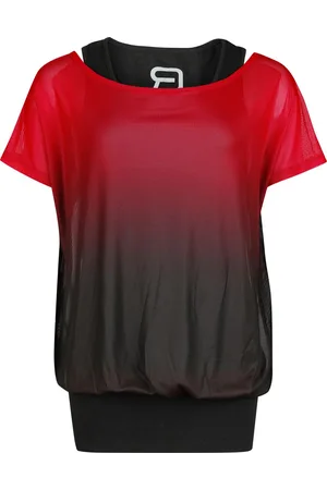 RED by EMP Double Pack Mesh T-Shirt and Top T-Shirt schwarz in L