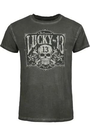 Lucky 13 Tombstone Tee - Vintage Black T-Shirt in 3XL