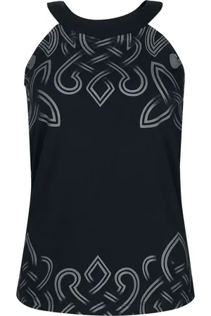 EMP Tank-Top with Nordic Ornaments Neckholder in L