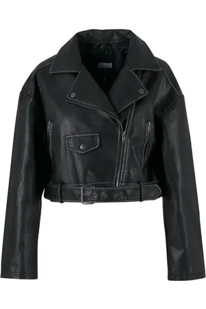 Urban classics Ladies Vintage Leather Jacket Kunstlederjacke in L
