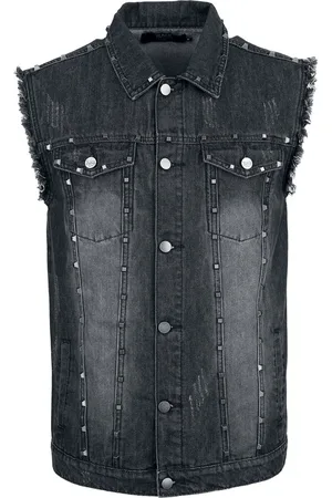 EMP Vest with pyramid studs Weste in L