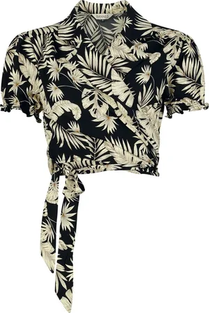 Banned Retro Yvette Blouse Bluse braun in L