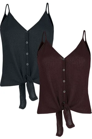 Forplay Doppelpack Top´s Top bordeaux in 3XL