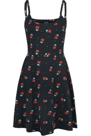 Pussy Deluxe Sweet Cherry Dress Mittellanges Kleid in L