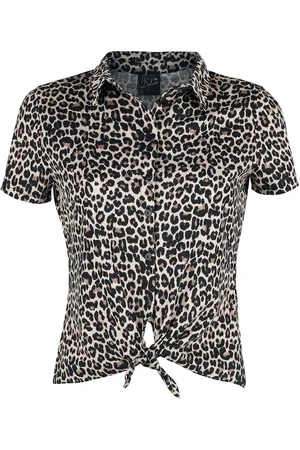 Pussy Deluxe Leo Short Blouse Bluse in L