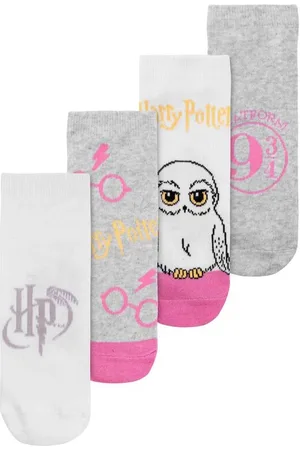Harry Potter Hedwig - Gleis 9 3/4 - Logo - 4er Set Socken in EU 35-38