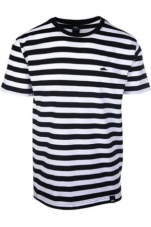 Atticus Frame Stripe Shirt T-Shirt weiß in L