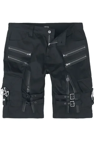 Gothicana Shorts with straps, buckles and zipper Short in L