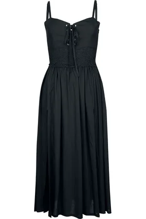 Gothicana Dress With Crochet Lace Langes Kleid in L