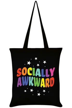 Sprüche Socially Awkward Stofftasche