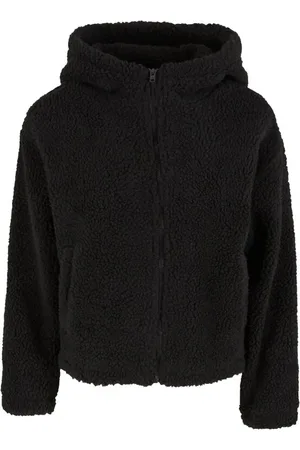 Urban classics Ladies Short Hooded Sherpa Jacket Übergangsjacke in M