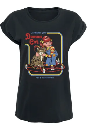 Steven Rhodes Demon Cat T-Shirt in 3XL