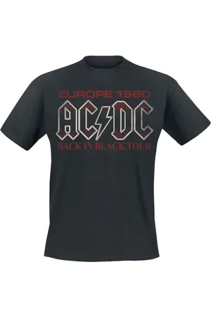 AC/DC Back In Black Europe 1980 T-Shirt in 3XL