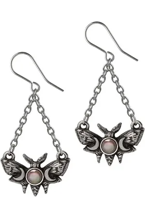 Alchemy Lunar Moth Ohrhänger silberfarben