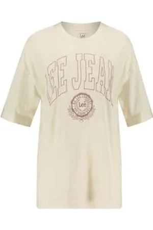 Lee Damen T-Shirt SUPER LOOSE TEE ECRU