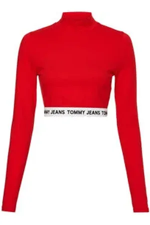 Tommy Hilfiger Damen Crop Top Langarm