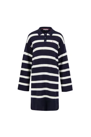 Tommy Hilfiger Damen Polo-Strickkleid