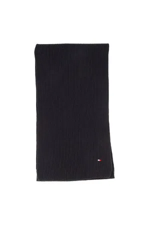 Tommy Hilfiger Herren Schal ESSENTIAL FLAG SCARF aus Baumwolle und Kaschmir